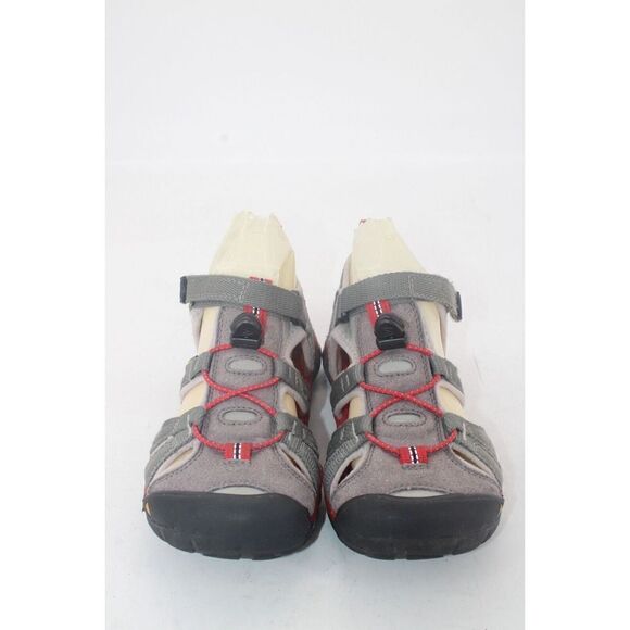 Keen Gray/red Sandals Size 4Y - Picture 4 of 11